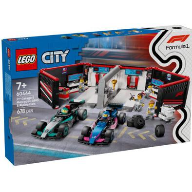 LEGO City F1 Garage & Mercedes-AMG & Alpine Cars 60444
