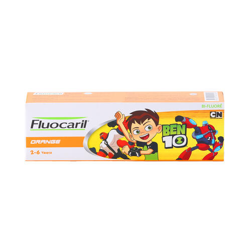 Fluocaril Kids Toothpaste 2-6Y Orange 65G.