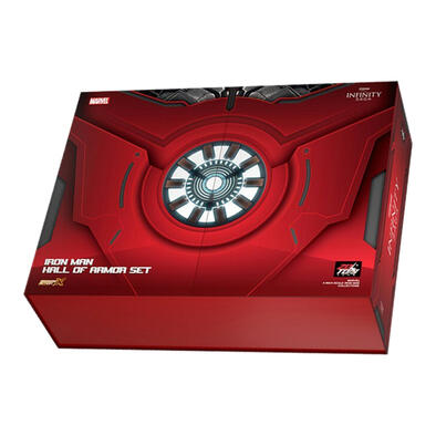 Marvel Iron Man Mark 1 - 7 Figures 4-inch & Hall of Armor Set