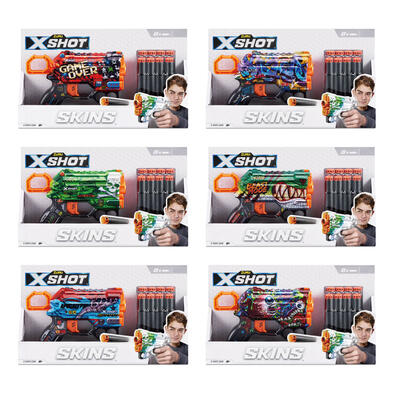 Zuru X-Shot Skins Menace Color- Assorted