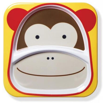 Skip Hop สคิพ ฮอพ จานข้าวสำหรับเด็ก รูปหน้าลิงน้อย
